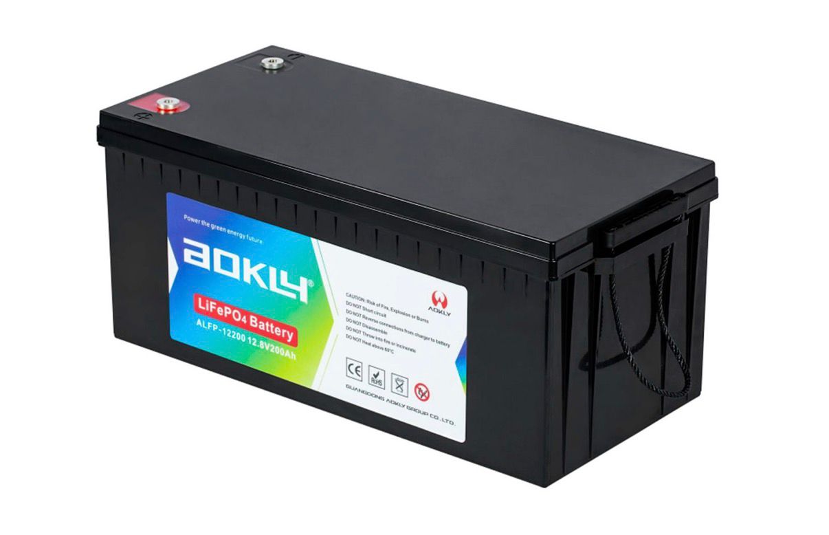 Batería de Litio Aokly 12,8V 200Ah LiFePO4 con Bluetooth